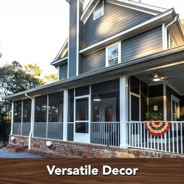 Tea Stained Patriotic Bunting 48" x 24" USA Banner