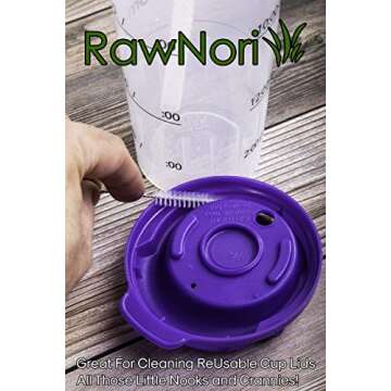 2 Drinking Straw Cleaning Brush Long - Bristle Cleaner for Stainless Steel Drink Straws Heavy Duty Brushes for Washing Glass Silicone Metal Straws Tea Pot Spout Mini Micro Bottle