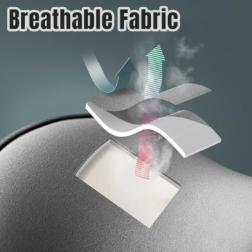 JUDUNA Car Headrest & Lumbar Support Cushion Set