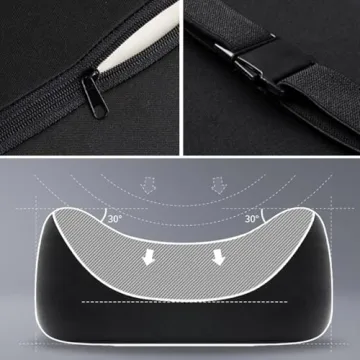 JUDUNA Car Headrest & Lumbar Support Cushion Set