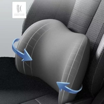 JUDUNA Car Headrest & Lumbar Support Cushion Set