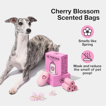 VETRESKA Cherry Blossom Dog Poop Bag Dispenser