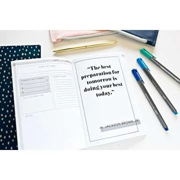 Goal Getter (A Productivity Journal): A Daily Goal Setting Planner and Organizer with Inspirational and Motivational Quotes