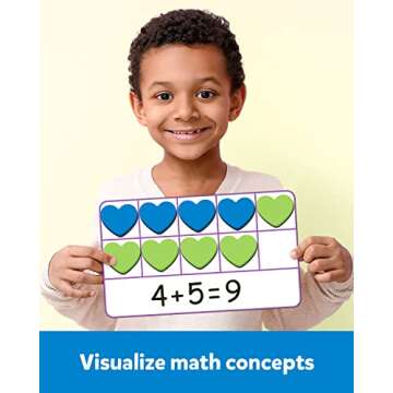 Coogam Magnetic Ten Frame Set for Preschool Math Learning