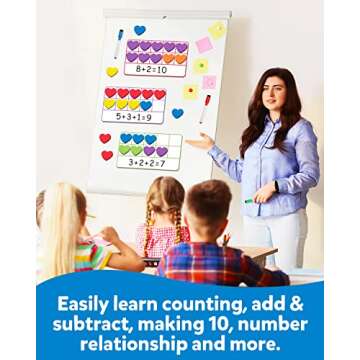 Coogam Magnetic Ten Frame Set for Preschool Math Learning