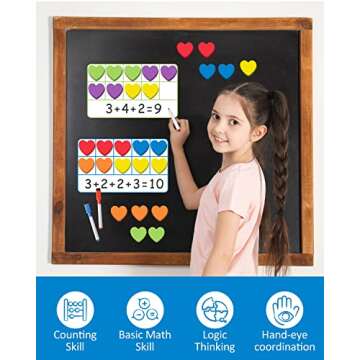 Coogam Magnetic Ten Frame Set for Preschool Math Learning