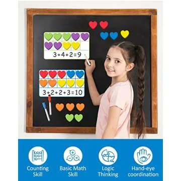 Coogam Magnetic Ten Frame Set for Preschool Math Learning
