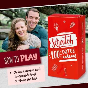 BETTER TOGETHER Scratch Off Date Night Cards - 100 Romantic Couple Questions Card Games - Relationsh...
