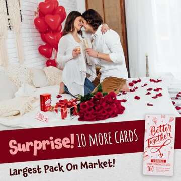 BETTER TOGETHER Scratch Off Date Night Cards - 100 Romantic Couple Questions Card Games - Relationship Cards for Couples Date Night Game Ideas - Couples Games for Girlfriend, Boyfriend, Wife, Husband
