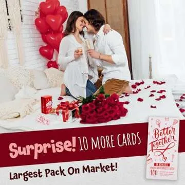 BETTER TOGETHER Scratch Off Date Night Cards - 100 Romantic Couple Questions Card Games - Relationship Cards for Couples Date Night Game Ideas - Couples Games for Girlfriend, Boyfriend, Wife, Husband