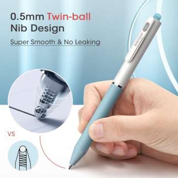 Smooth Write Fine Point Gel Pen Set in Assorted Colors