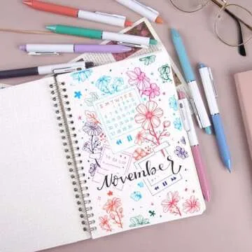 Smooth Write Fine Point Gel Pen Set in Assorted Colors