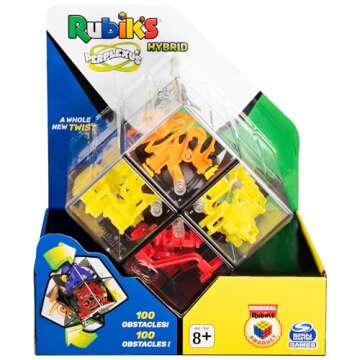 Rubik’s, Perplexus Hybrid 2 x 2 Gravity 3D Maze Game Brain Teaser Fidget Toy Puzzle Ball, for Kids...