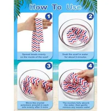 Janmercy 10 Pcs Cooling Neck Wraps for Summer Fun