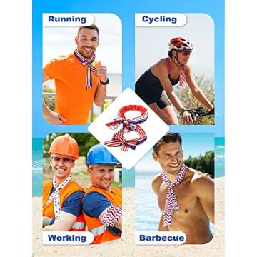 Janmercy 10 Pcs Cooling Neck Wraps for Summer Fun