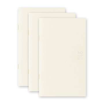 DESIGNPHIL Midori 15211006 Notebook, MD Notebook, Light, New Book, Graph Ruled, 3 Books