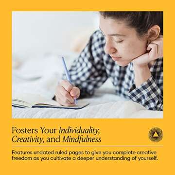 Intelligent Change Premium Daily Small Notebook With Quotes, Lined Journal, Work Notebook, A5 Journal for Writing Notes, To-Do Lists, Creative Writing