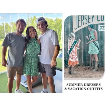 Floral Summer Dress Stylish Halter Neck for Women