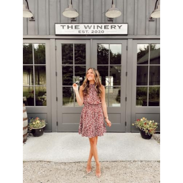 Floral Summer Dress Stylish Halter Neck for Women