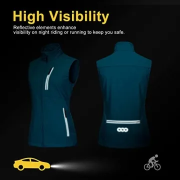 Women’s Windproof Lightweight Running Vest with Pockets