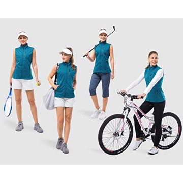 Women’s Windproof Lightweight Running Vest with Pockets