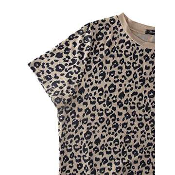 Bloomin Jelly Leopard Print Summer T-Shirt for Women