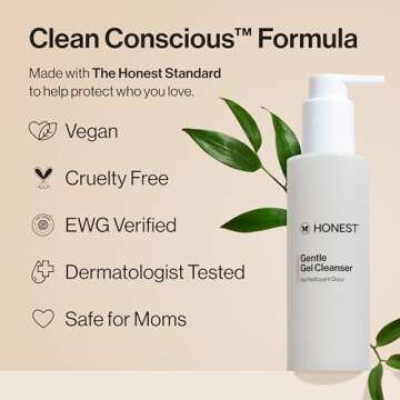 Honest Beauty Mini Gentle Gel Cleanser | Travel Size | Gentle & Effective