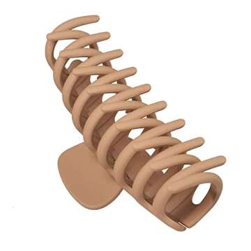 OWIIZI Big Claw Clips 4.3″ Matte Large Hair Claw Clips Non-Slip Ponytail Jaw Barrette Strong Hold Banana Jumbo Hair Clips for Women Long Thick Hair(Single piece)