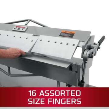 JET 50-Inch Bench Box and Pan Brake, 16-Gauge Mild Steel (BPB-1650)