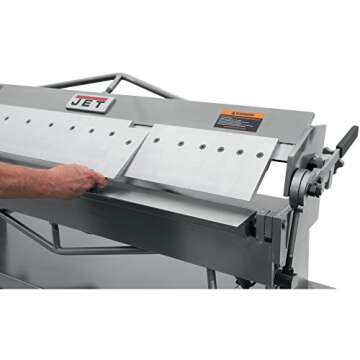 JET 50-Inch Bench Box and Pan Brake, 16-Gauge Mild Steel (BPB-1650)