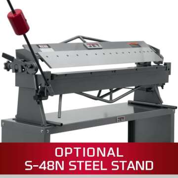 JET 50-Inch Bench Box and Pan Brake, 16-Gauge Mild Steel (BPB-1650)