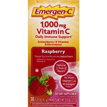 Emergen-C 1000mg Vitamin C Powder, With Antioxidants, B Vitamins And Electrolytes, Immunity Suppleme...