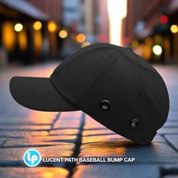 Lucent Path Baseball Safety Bump Cap - Stylish and Safe Protection