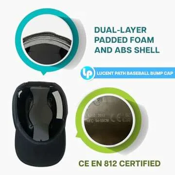 Lucent Path Baseball Safety Bump Cap - Stylish and Safe Protection