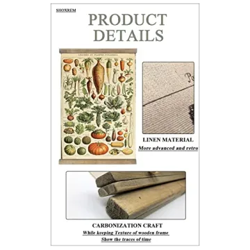 SHOXREM Vintage Vegetable Art Poster for All Spaces