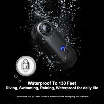 NUISK 4K Thumb Action Camera - Waterproof & Lightweight
