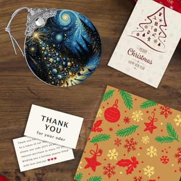 Faythory Starry Night Ornament for Elegant Holiday Decor