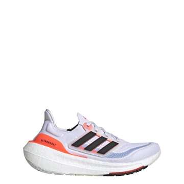 adidas Women’s Ultraboost Light Running Shoes (Ultraboost 23), White/Black/Solar Red, 8.5