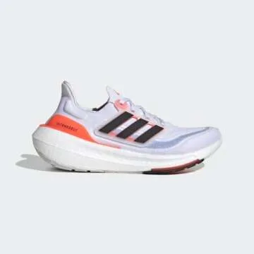 adidas Women’s Ultraboost Light Running Shoes (Ultraboost 23), White/Black/Solar Red, 8.5