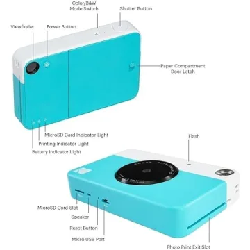 Kodak Printomatic Camera Bundle - Instant Fun for All Ages