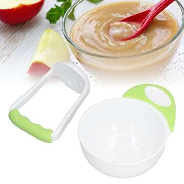 Baby Food Mash Bowl Set - Safe and Easy Puree Maker for Parents