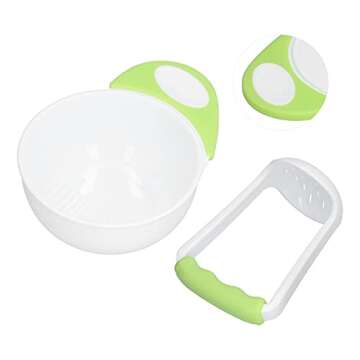 Baby Food Mash Bowl Set - Safe Puree Maker for Infants