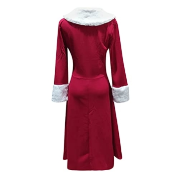 Elegant Vintage Christmas Dress for Women - Red & Plaid
