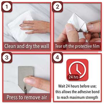 Stylish UNCO Stainless Steel Small Hooks for Organized Spaces