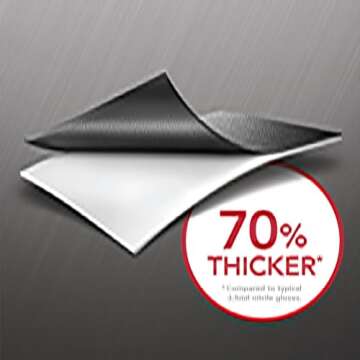 Venom Steel Industrial Nitrile Gloves, Chemical Resistant Disposable Black Gloves, Latex-Free, Powder-Free, Textured Grip, Heavy Duty Two-Layer Protection, 6 mil, Medium, 100 Count