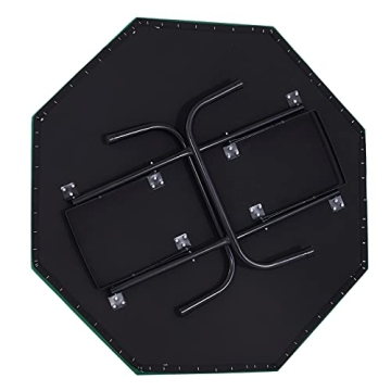 Soozier Foldable 8-Player Poker Table with Cup Holders