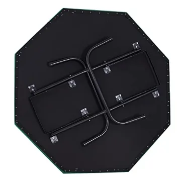 Soozier Foldable 8-Player Poker Table with Cup Holders