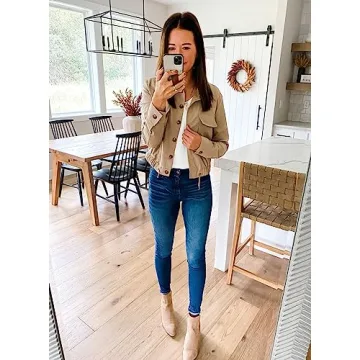 Onedreamer Women's Lightweight Cropped Jacket for Every Occasion