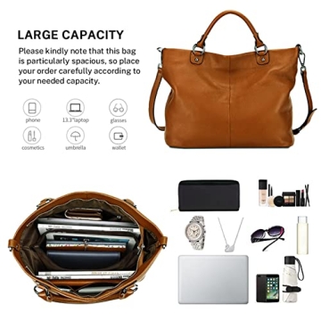 Affordable Kattee Women's Soft Leather Tote Bag