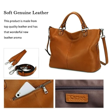Affordable Kattee Women's Soft Leather Tote Bag